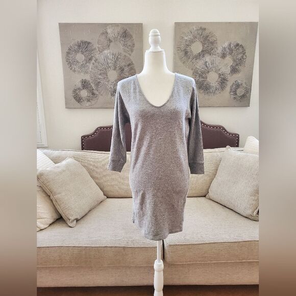 🌹JAMES PERSE🌹 Brushed Fleece Dolman Sleeve Sweatshirt Dress - [Small, Size 1] - Picture 1 of 15